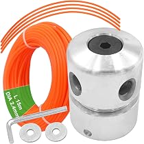 Fil De Tondeuse GARDENIX 2.0mm X 50m - Nylon Renforcé 5 Faces, Pour Débroussailleuse Et Coupe-herbe