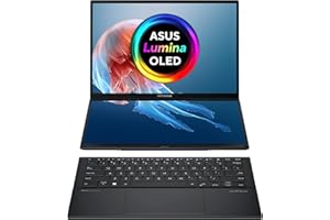 ASUS Zenbook Duo OLED UX8406CA-QL078W - Ordenador Portátil 14" WUXGA 120Hz (Intel Core Ultra 9 285H, 32GB RAM, 1TB SSD, ARC 140T, Windows 11 Home) Pantalla táctil, Gris - Teclado QWERTY español