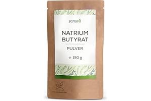 Sanuvit® Natriumbutyrat | 150 g pro Beutel | Ohne Zusätze | Quelle für Buttersäure | Hohe Bioverfügbarkeit und Verträglichkeit | Vegan | Qualität aus Österreich