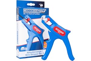 WEICON TOOLS Spelafili n. 5, spelafili automatico 0,2-6 mm², spelafili con taglierina laterale fino a 2 mm