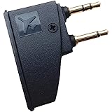 Flugzeug-Kopfhörer-Adapter für Bose QuietComfort 2 QC3 QC15 QC25 QC35 SoundLink AE2 AE2W und weitere Kopfhörer, vergoldeter 3,5-mm-Klinkenstecker