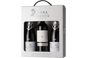 ANNA DE CODORNIU Estuche regalo 2 Cavas Anna de Codorníu + 1 Vino tinto Legaris Roble, DO Ribera del Duero - 3 botellas 75cl
