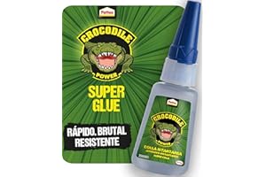 LOCTITE Pattex Crocodile Power Adhesivo Instantáneo, pegamento extrafuerte para reparaciones, cola instantánea para metal y más, cola transparente resistente al agua, 1x15g