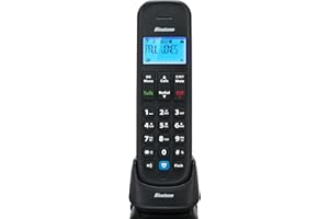 Binatone VEVA 1915 Single Cordless Phone with Answer Machine, Call Blocker, Up to 10hrs Talk time, 100 Number Phonebook, Black
