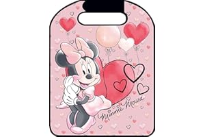 TATAWAY IN VIAGGIO SI CRESCE Disney Minnie Proteggi Sedile Auto Minnie Mouse in PVC, Rosa, Universale