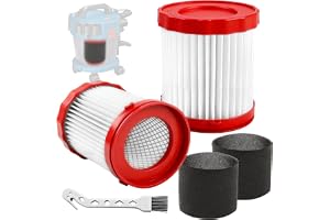 2 stycken HEPA-filter för Bosch gas 18 V, GAS18V-3/GAS18V-10L dammsugare ersättningsfilter, VF320H reservdelar för Bosch, Hep