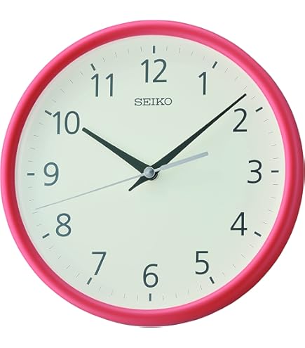 TG. Standard) Seiko Clocks Plastica QXA817S, argento, Standard