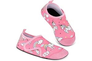 AOOSU Bathing Shoes Children's Swimming Shoes Girls Water Shoes Boys Beach Shoes Quick Dry Swimming Socks Toddler Barefoot Shoe for Girls Boys Baby Beach Pool 24-31