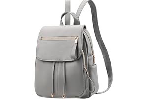 DIRRONA Mode Femme Sac à Dos Antivol Bandoulière Universitaire Travail École Décontractée Faux Cuir Etanche Moyen Voyage d'Affaires