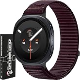 Rongep Samsung ile Uyumlu Mountain Loop Kordon Galaxy Watch 8 44mm/40mm/Classic 46mm [2025] i&ccedil;in 1.Sınıf Dokuma Kumaş Metalik