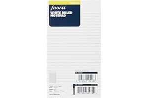 Filofax Bloc-notes petit format Feuilles lignées Blanc (Import Royaume Uni)