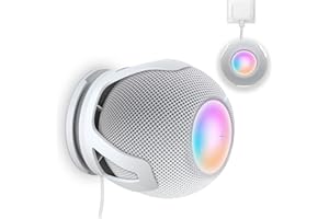SPORTLINK Homepod Mini Support Mural pour la Maison - Mini Support Homepod Gestion des Cordons intégrée Conception Peu encombrante-Blanc
