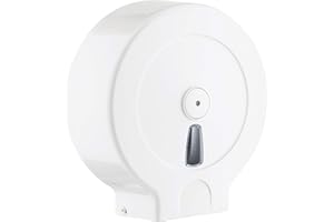 Dispenser per rotolo carta igienica Maxi Jumbo Mar Plast Art. 608 Bianco Made in Italy