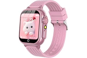 clleylise Smartwatch Bambini 3-12 Anni con 32 Giochi Educativi, Fotocamera HD, Monitoraggio Salute (Contapassi/Calorie), Musica, Torcia e Scheda SD – Orologio Intelligente Sicuro per Bambini