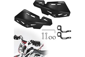 JIAYAN 7/8'' 22mm Dirt Bike Handschützer, Lenker Handschützer Schutz mit CNC Halterung Paar für Motocross ATV SX SXF EXC XCW KLX KX LTR TRX (Schwarz)