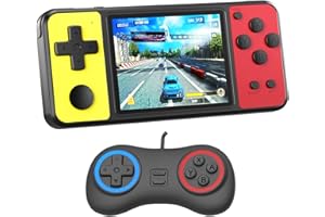 ZHISHAN Console di gioco portatile per bambini con schermo da 3 pollici Gamepad uscita AV integrata 270 videogiochi classici retrò Giocatore di gioco portatile giocattolo per bambini compleanno (nero
