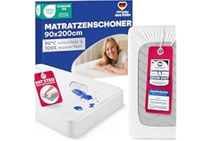 ‎BLUMTAL Blumtal® Matratzenschoner - 90x200 cm - Matratzenschutz wasserdicht - OEKO-TEX zertifizierter Matratzenschoner wasserdicht 90x200 - knisterfreier Schoner Matratze - atmungsaktiver Nässeschutz 90x200cm