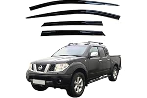 AUTO CLOVER Autoclover Windabweiser-Set für Nissan Navara D40 2005-2015 Doppelkabine (4 Stück)