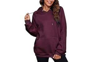 Xnova Hoodies for Women Plain Hoodie Sweatshirt Winter Long Sleeve Pullover Comfort Warm Ladies Hoodies with Pockets S—XXL
