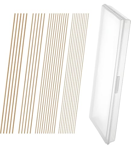 SOURCING MAP 4mm Diamètre 100mm Longueur Tige Laiton Solide Rond Tour Barre Stock pour Bricolage