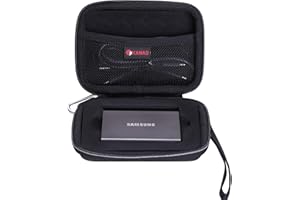 XANAD Dur Étui de Voyage Porter Housse pour Samsung T7 / T7 Touch Portable SSD 500GB 1TB 2TB - Protectrice Cas(Noir)