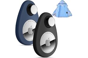 Lulaven Airtag-hållare för barn, dold 4-pack GPS-spårare, anti-borttagning, Airtag-silikonfodral med stift, lämplig för barn