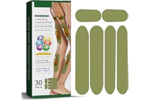 PEOBAETY Abnehmen Patches, HerbalLegs Pflaster, Wermut Slimming Patch für Bein, 30 Stück Kräuter Cellulite Reduktion Pflaster, Oberschenkel-Hebeband formende Abnehmen Aufkleber, Fettverbrennung, Anti Cellulite