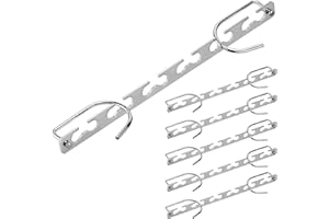 H&S Metal Space-Saving Hangers (Pack of 6) – Magic Coat Hanger for Wardrobes – Vertical Clothes Organiser to Reduce Space
