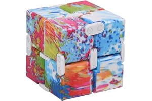 Vicloon Fidget Toys Cube Infini,Jouets Sensoriels Fidget Infini Mini Cube Doigt Cube Puzzles Jouet Fidget pour Soulagement du Stress et de L'anxiété Relaxant
