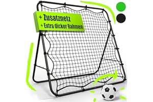 BENTSON Rebounder für Fußball Kinder und Profis I Inkl. Ersatznetz I Robuster Rahmen I Auch für Handball, Volleyball und Basketball I Rückprallwand Prellwand Fussball