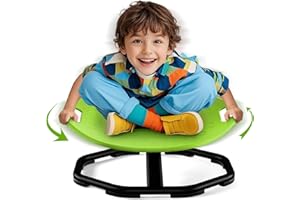 WINNROK Spinning Chair for Autism Kids with Handles, Sensory Movement Toys for Autism, Autistic Children Sensory Room Equipment, Sit and Spin Swivel Seat Gifts for Toddlers Boys Girls Christmas Birthday