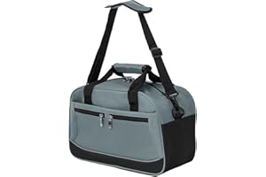 FLYLUX 40x20x25cm Ryanair Cabin Bag with Multi Pockets & Adjustable Shoulder Strap – Under Seat Airline Travel Hand Luggage Bag | Carry on Holdall for Planes | Cabin Size Hand Luggage | Overnight Bag