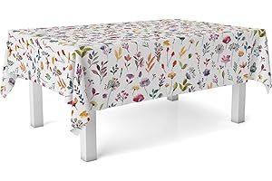 ECOMMERC3 | Mantel Hule Mesa Rectangular Tamaño 180x140 cm - Estilo, Durabilidad y Fácil Limpieza para tu Mesa - Mantel Hule Antimanchas e Impermeable - Garden Flores