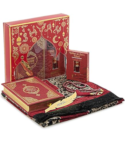 Set Preghiera Hajj E Umrah - Tappeto, Tesbih, Yaseen Book, Kufi, Miswak - Foto 6