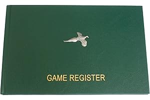 GAMEKEEPERS COTTAGE GIFTS Pheasant Game Bird Record Book Register Shooting Day Journal Gamekeeper Gift