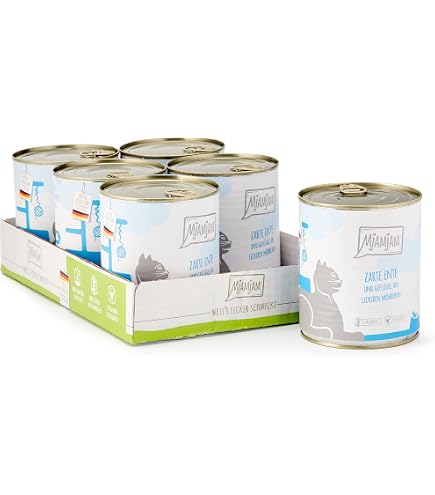 Comida Húmeda Para Gatos MjAMjAM - Ternera Con Zanahorias, Sin Cereales, Pack De 6 Latas 185 G