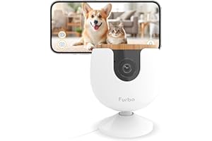 Furbo Mini Pet Camera [Basic]: Small Camera, Big Safety & Peace of Mind | Pet Monitor w/Phone App, Colour Night Vision, 2-Way Audio, Barking or Meowing Alerts, Designed for Dogs or Cats, Indoor Cam