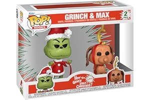 Funko Pop! Books: HTGSC - The Grinch With Max 2PK - How The Grinch Stole Christmas - Figura in Vinile da Collezione - Idea Regalo - Merchandising Ufficiale - Giocattoli per Bambini e Adulti