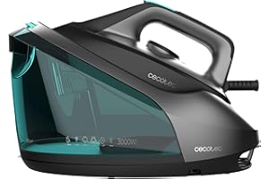 Cecotec Ferro da Stiro a Vapore con Caldaia IronHero 3000 Station. 3000W, 7 Bar, Suola Ceramica, Auto Off, Antigoccia, 2 Modi, 400 g/min Colpo di Vapore, 140g/min Vapore Continuo, Serbatoio Estraibile