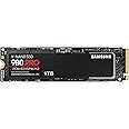 Samsung 980 PRO M.2 NVMe SSD (MZ-V8P1T0BW), 1 TB, PCIe 4.0, 7,000 MB/s Read, 5,000 MB/s Write, Internal Solid State Drive