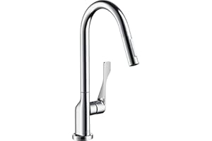 Axor 39835000 Citterio jednouchwytowa bateria kuchenna z wyciąganą wylewką i obrotową wylewką, chrom