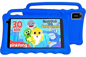 BYYBUO Tablet da 7 bambini dai 3 anni in su, 1920 x 1200 Full HD Display 7 pollici Tablet per bambini, 2 + 32 GB Modalità di controllo bambini WiFi Kids Tablet con custodia adatta ai bambini per