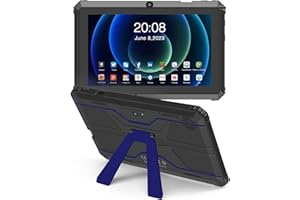Haehne Tablette Android, Tablette 7 Pouces, avec Support, Compatible avec Une Carte TF de 256 Go, Bleu