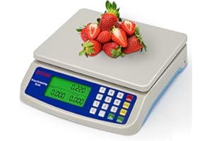 RUJIXU 30kg Electronic Kitchen Scale Digital Food Scale Counting Balance with LCD Display Included 6V poweradapter (Size : 40kg/1g)