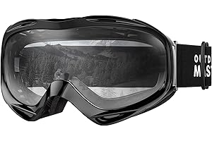 OutdoorMaster OTG Ski Goggles - Over Glasses Ski/Snowboard Goggles for Men, Women & Youth - 100% UV Protection