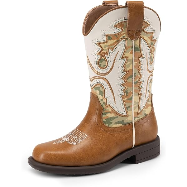 Stivali da Cowboy da Donna Stivali a Punta Slip-on Quadrato Invernale