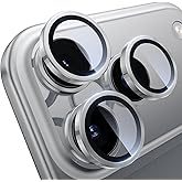 WSKEN iPhone 17 Pro/iPhone 17 Pro Max Kamera Lens Koruyucu i&ccedil;in - [Orijinal &Ccedil;ekimi Koruyun] Kırılmaz Ultra HD 9H Temperli Cam