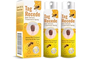 JESSHINY Bee Venom Skin Tag Removal Spray, Tag Recede Bee Venom Treatment Spray, Bee Venom Wart and Tags Removal Treatment Spray,Lymphatic Drainage