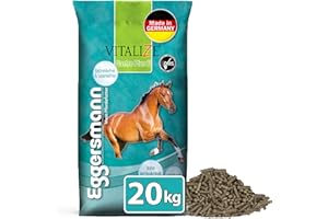 EGGERSMANN MEIN PFERDEFUTTER Eggersmann Nourriture pour chevaux sensibles Gastro Plus sans céréales, magnésium pour muscles et nerfs, 20 kg