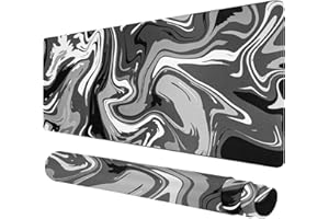 Rcege Großer Mauspad für Schreibtisch - Gaming-Mauspad mit genähten Kanten, Nicht rutschender Unterlage, Schreibtischmatte für Tastatur und Maus